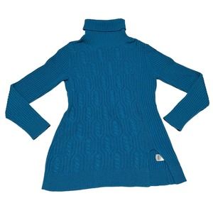 Pendleton Womens Cable Merino Wool Cashmere Turtleneck Sweater